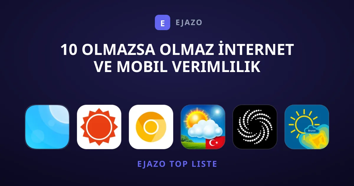 10 Olmazsa Olmaz İnternet ve Mobil Verimlilik Uygulaması